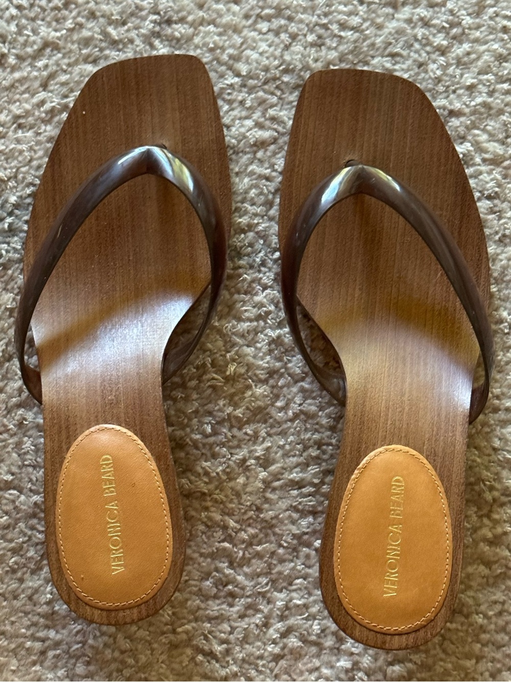 NEW Veronica Beard Clea Jelly Sandal in Hazelwood - Picture 8 of 11